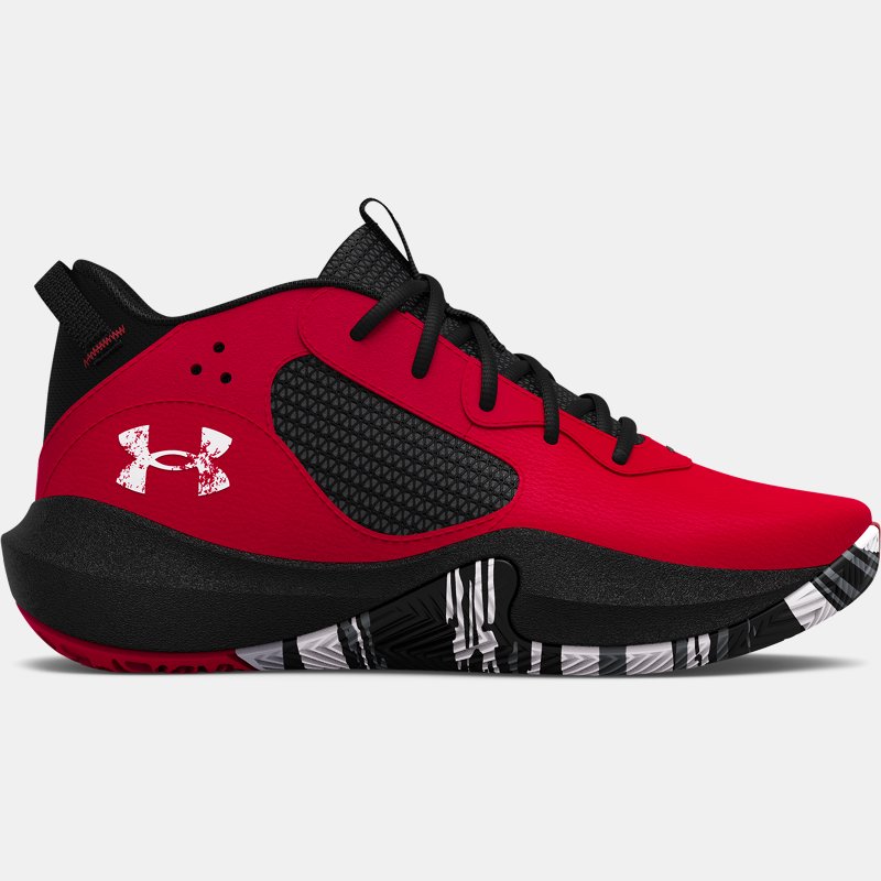 Pre-School Under Armour Lockdown 6 Basketball Shoes Red / Black / White 34